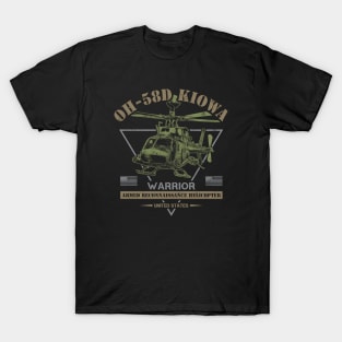 OH-58D Kiowa Warrior Helicopter T-Shirt